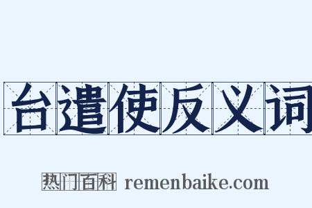 台遣使反义词是什么意思的图片